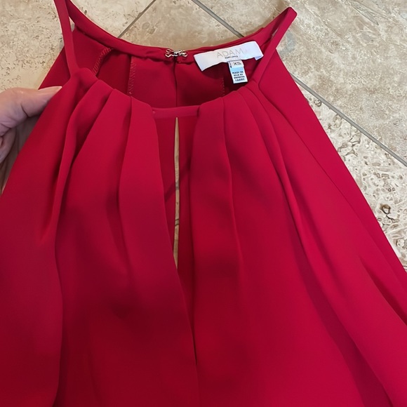 ADAM By Adam Lippes Red Silk Halter Top size XS - Picture 5 of 11